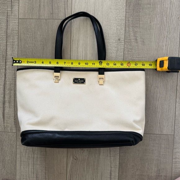 Kate Spade Leather & Cavas Tote - Picture 5 of 12